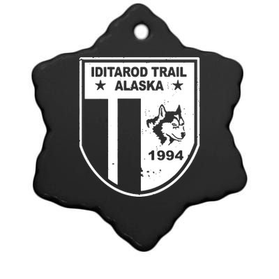 Iditarod T Shirt Iditarod Trail Shirt Alaska Sled Dog Shirt Vintage T Shirt Ceramic Star Ornament