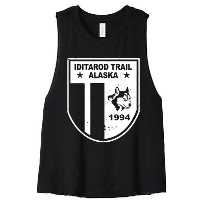 Iditarod T Shirt Iditarod Trail Shirt Alaska Sled Dog Shirt Vintage T Shirt Women's Racerback Cropped Tank