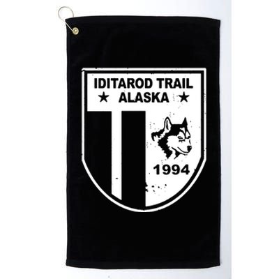 Iditarod T Shirt Iditarod Trail Shirt Alaska Sled Dog Shirt Vintage T Shirt Platinum Collection Golf Towel