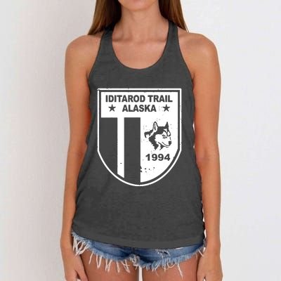 Iditarod T Shirt Iditarod Trail Shirt Alaska Sled Dog Shirt Vintage T Shirt Women's Knotted Racerback Tank