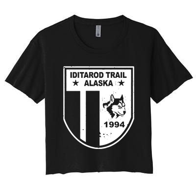 Iditarod T Shirt Iditarod Trail Shirt Alaska Sled Dog Shirt Vintage T Shirt Women's Crop Top Tee