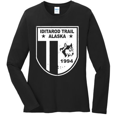 Iditarod T Shirt Iditarod Trail Shirt Alaska Sled Dog Shirt Vintage T Shirt Ladies Long Sleeve Shirt