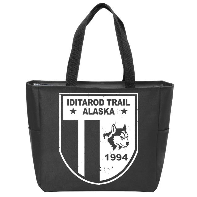 Iditarod T Shirt Iditarod Trail Shirt Alaska Sled Dog Shirt Vintage T Shirt Zip Tote Bag