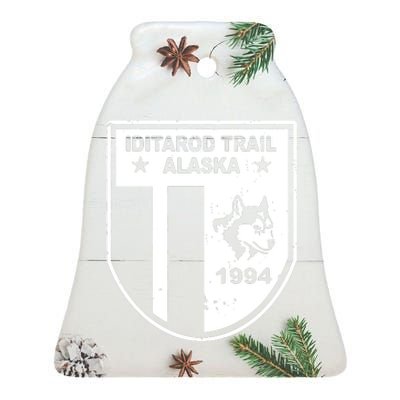 Iditarod T Shirt Iditarod Trail Shirt Alaska Sled Dog Shirt Vintage T Shirt Ceramic Bell Ornament