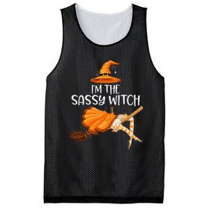 IM The Sassy Witch Girl Halloween Matching Mesh Reversible Basketball Jersey Tank