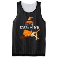 IM The Sassy Witch Girl Halloween Matching Mesh Reversible Basketball Jersey Tank