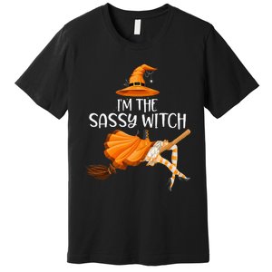 IM The Sassy Witch Girl Halloween Matching Premium T-Shirt