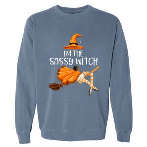 IM The Sassy Witch Girl Halloween Matching Garment-Dyed Sweatshirt