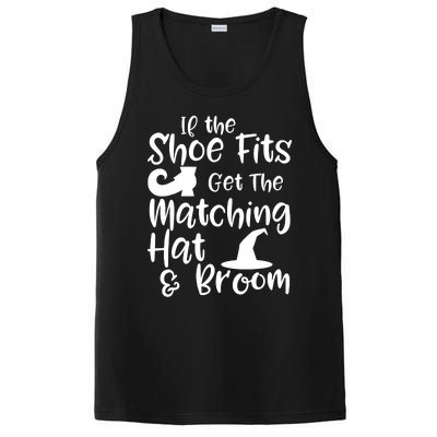 If The Shoes Fit Get The Matching Hat And Broom Witch Halloween Costume PosiCharge Competitor Tank