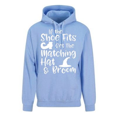 If The Shoes Fit Get The Matching Hat And Broom Witch Halloween Costume Unisex Surf Hoodie