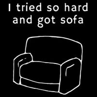I Tried So Hard And Got Sofa Funny Drawstring Bag