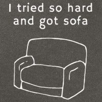 I Tried So Hard And Got Sofa Funny Cotton Canvas Backpack