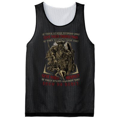 If They Stand Behind You Give Them Protection Viking Mesh Reversible Basketball Jersey Tank