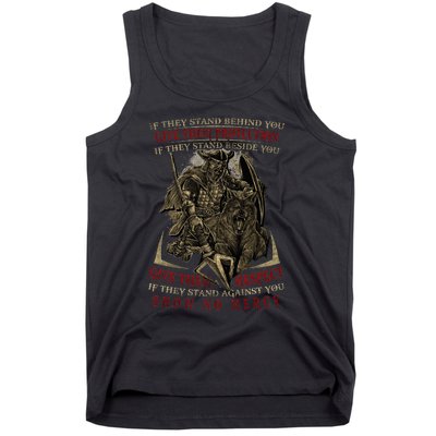 If They Stand Behind You Give Them Protection Viking Tank Top