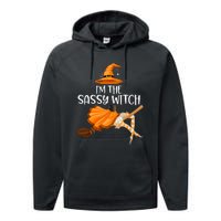 IM The Sassy Witch Girl Funny Halloween Matching Costume Performance Fleece Hoodie