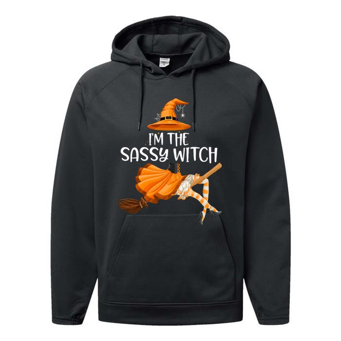 IM The Sassy Witch Girl Funny Halloween Matching Costume Performance Fleece Hoodie