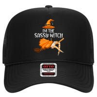 IM The Sassy Witch Girl Funny Halloween Matching Costume High Crown Mesh Back Trucker Hat