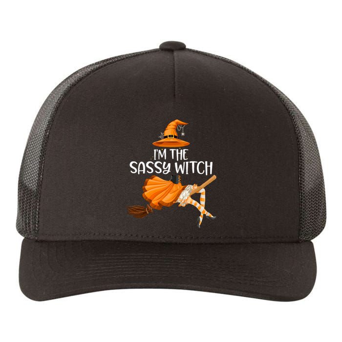 IM The Sassy Witch Girl Funny Halloween Matching Costume Yupoong Adult 5-Panel Trucker Hat