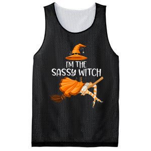 IM The Sassy Witch Girl Funny Halloween Matching Costume Mesh Reversible Basketball Jersey Tank