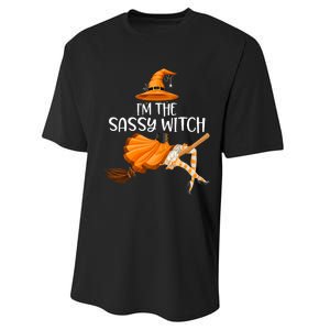 IM The Sassy Witch Girl Funny Halloween Matching Costume Performance Sprint T-Shirt