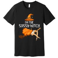 IM The Sassy Witch Girl Funny Halloween Matching Costume Premium T-Shirt