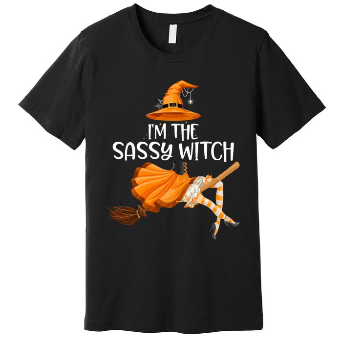 IM The Sassy Witch Girl Funny Halloween Matching Costume Premium T-Shirt