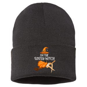 IM The Sassy Witch Girl Funny Halloween Matching Costume Sustainable Knit Beanie