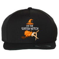 IM The Sassy Witch Girl Funny Halloween Matching Costume Wool Snapback Cap