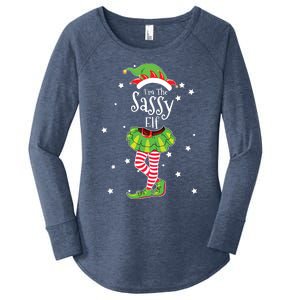 Im The Sassy Elf Matching Christmas Costume Women's Perfect Tri Tunic Long Sleeve Shirt