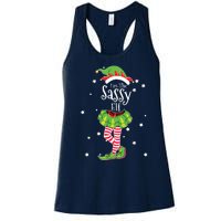 Im The Sassy Elf Matching Christmas Costume Women's Racerback Tank