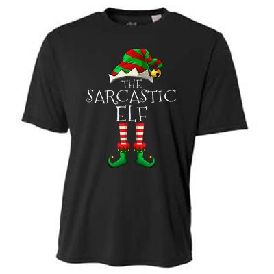 I'm The Sarcastic Elf Cute Family Christmas Matching Cooling Performance Crew T-Shirt