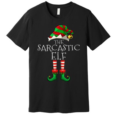 I'm The Sarcastic Elf Cute Family Christmas Matching Premium T-Shirt