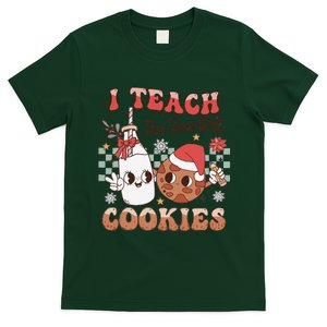 I Teach Smartest Cookies Teacher Christmas Milk And Cookies T-Shirt