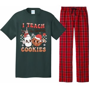 I Teach Smartest Cookies Teacher Christmas Milk And Cookies Pajama Set