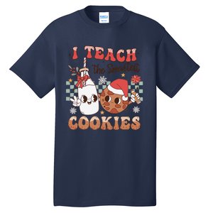 I Teach Smartest Cookies Teacher Christmas Milk And Cookies Tall T-Shirt