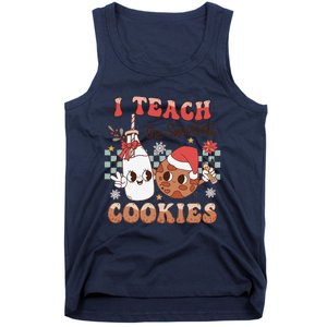 I Teach Smartest Cookies Teacher Christmas Milk And Cookies Tank Top