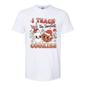 I Teach Smartest Cookies Teacher Christmas Milk And Cookies Softstyle CVC T-Shirt