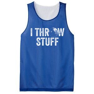 I Throw Stuff Shot Put Athlete Throwing Gift Mesh Reversible Basketball Jersey Tank