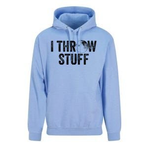 I Throw Stuff Shot Put Athlete Throwing Gift Unisex Surf Hoodie