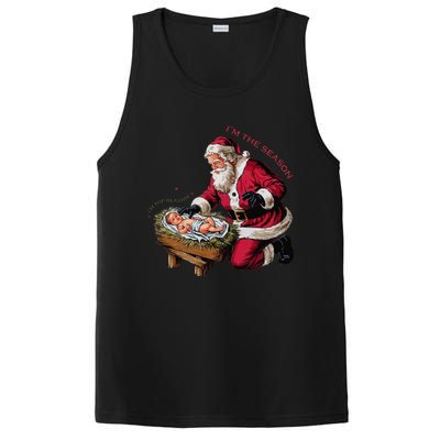 IM The Season Santa Im The Reason Christmas Santa Jesus PosiCharge Competitor Tank