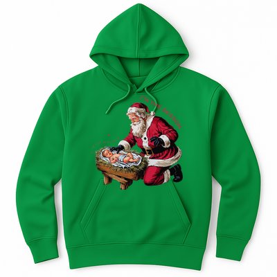 IM The Season Santa Im The Reason Christmas Santa Jesus Hoodie