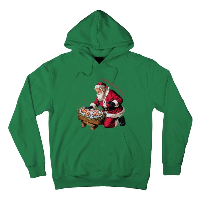 IM The Season Santa Im The Reason Christmas Santa Jesus Hoodie