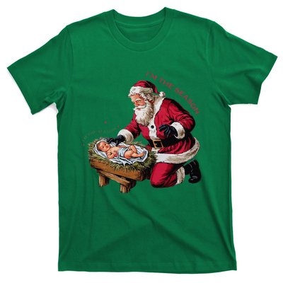 IM The Season Santa Im The Reason Christmas Santa Jesus T-Shirt