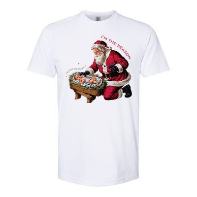 IM The Season Santa Im The Reason Christmas Santa Jesus Softstyle CVC T-Shirt