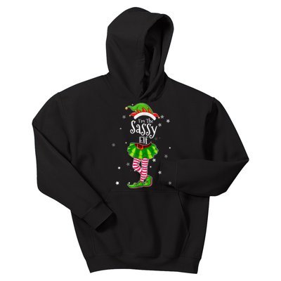 I'm The Sassy Elf Matching Christmas Costume Shirt  Kids Hoodie