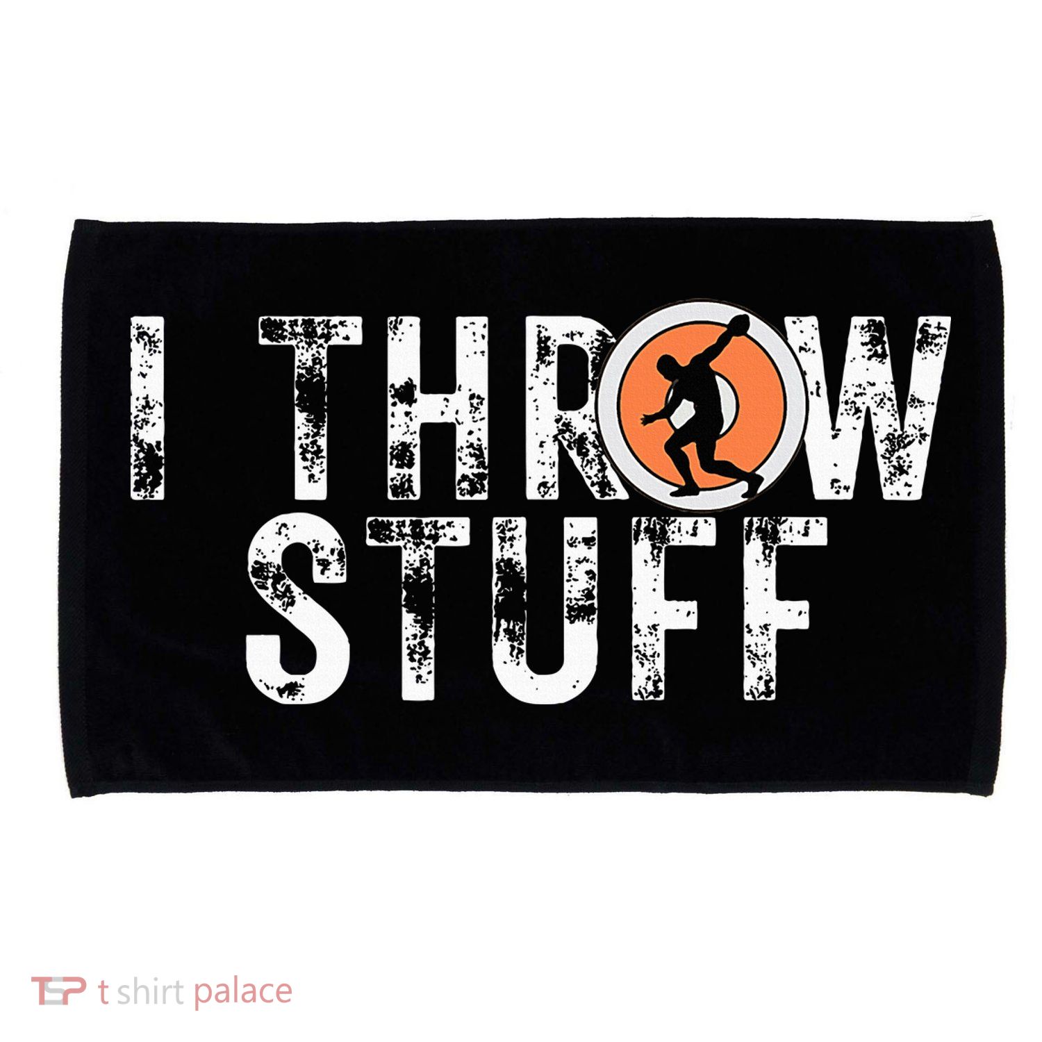 I Throw Stuff Discus Track And Field Athlete Throwers Gifts Microfiber Hand Towel