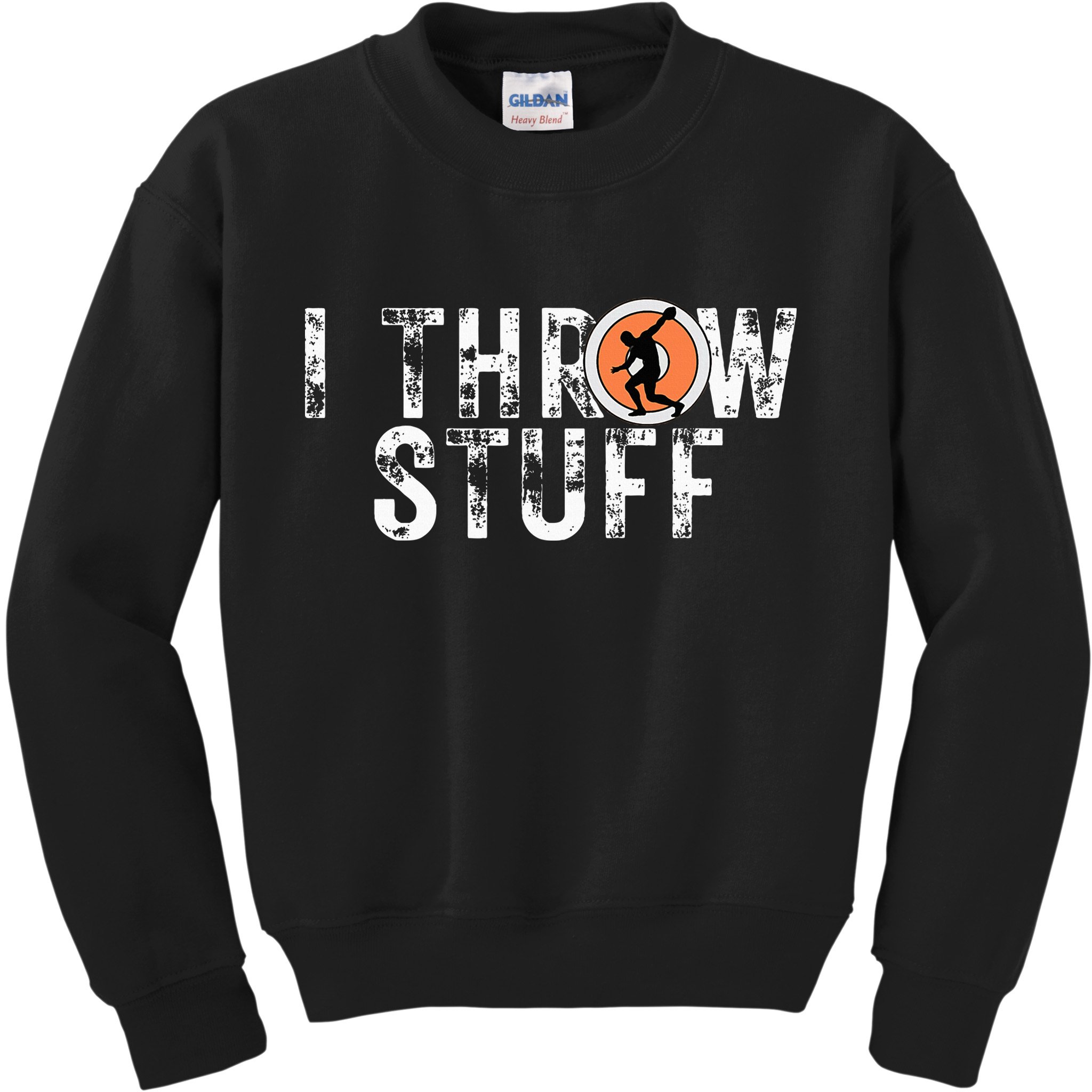 I Throw Stuff Discus Track And Field Athlete Throwers Gifts Kids Sweatshirt