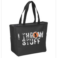 I Throw Stuff Discus Track And Field Athlete Throwers Gifts Zip Tote Bag