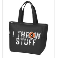 I Throw Stuff Discus Track And Field Athlete Throwers Gifts Zip Tote Bag