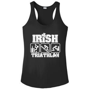 Irish Triathlon Shamrock St Patrick's Day Ing Gift Ladies PosiCharge Competitor Racerback Tank